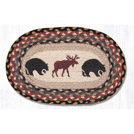 H2H 10 x 15 in. Bear & Moose Printed Oval Swatch H22548608